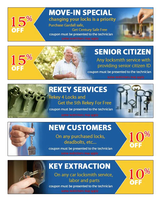 Towson Locksmith Services, Towson, MD 410-864-6190 - coupon23-set-five